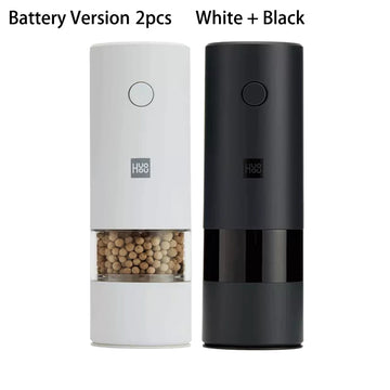 Electric Pepper and Salt Grinder with LED Light Battery 2pcs