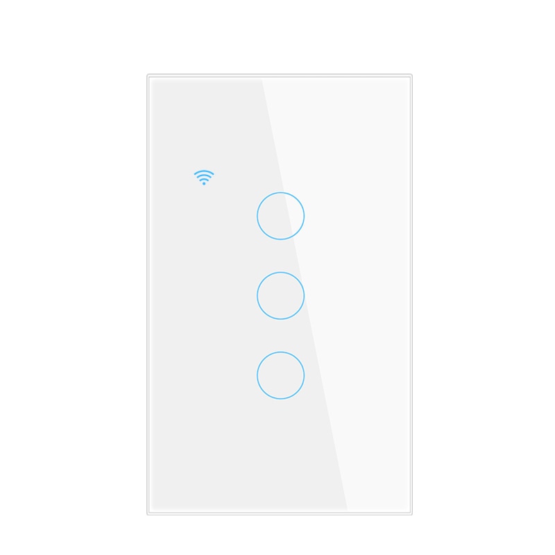 TouchSense WiFi Smart Wall Switch US White 3 gang