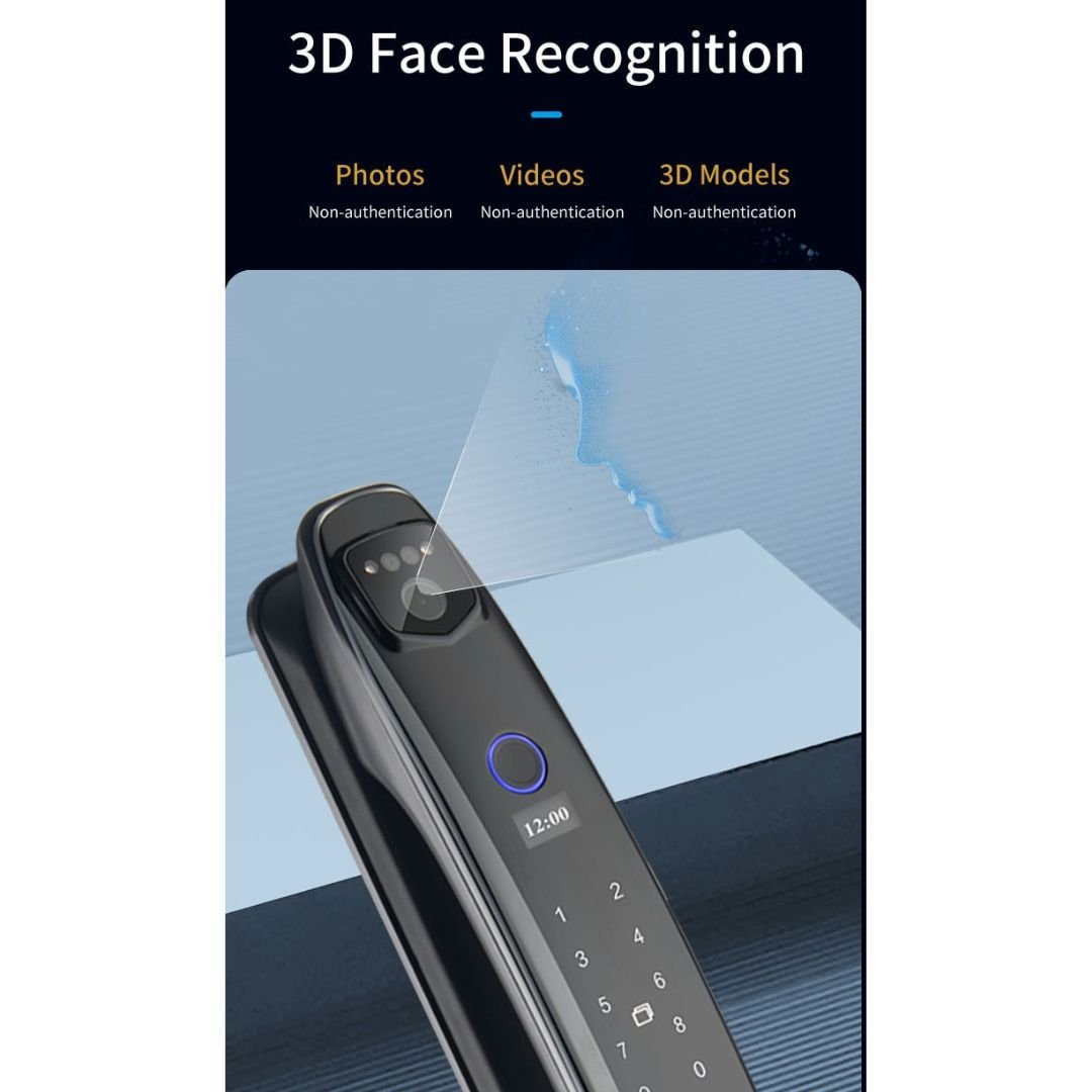 3D Biometric Intelligent Smart Door Lock Security with Camera