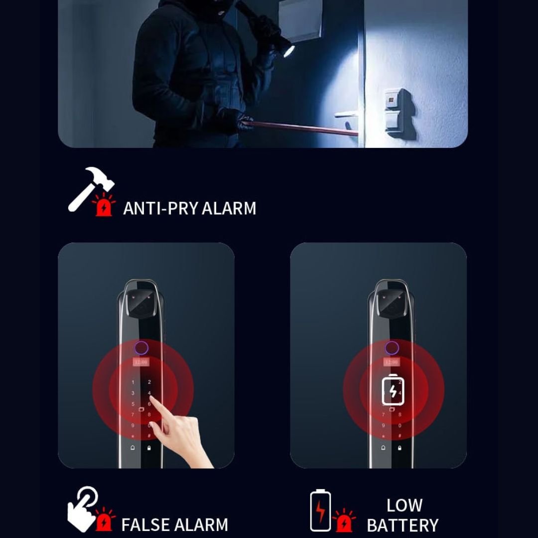 3D Biometric Intelligent Smart Door Lock Security with Camera