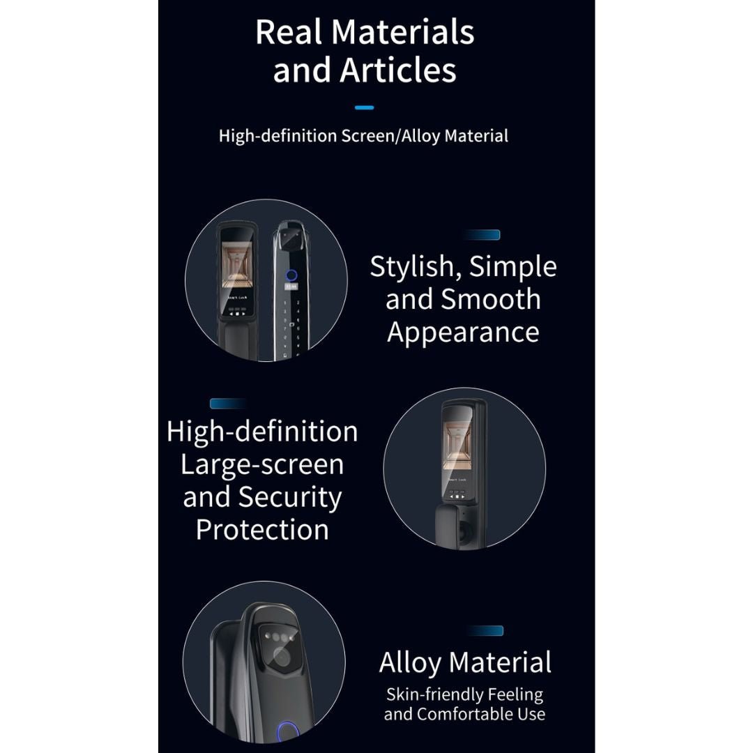 3D Biometric Intelligent Smart Door Lock Security with Camera