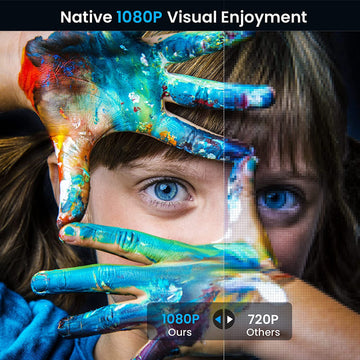 4K SALANGE P40 LED Mini Projector Full HD