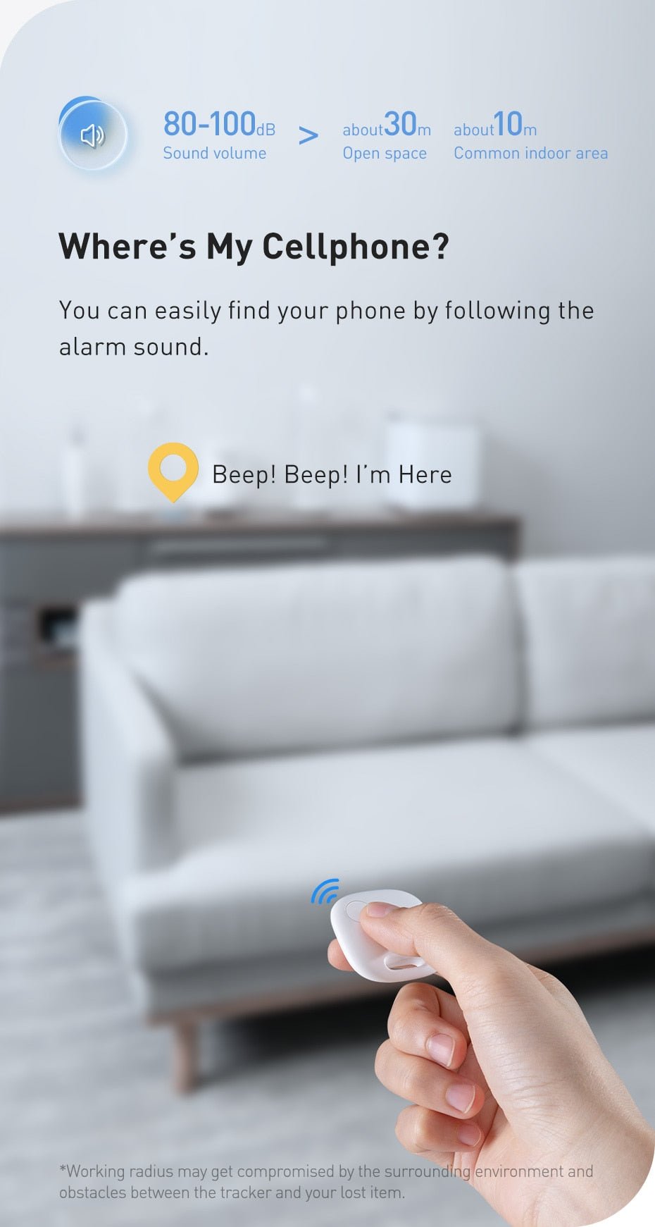 Anti-Lost BASEUS Smart Tracker T2 and T2 Pro