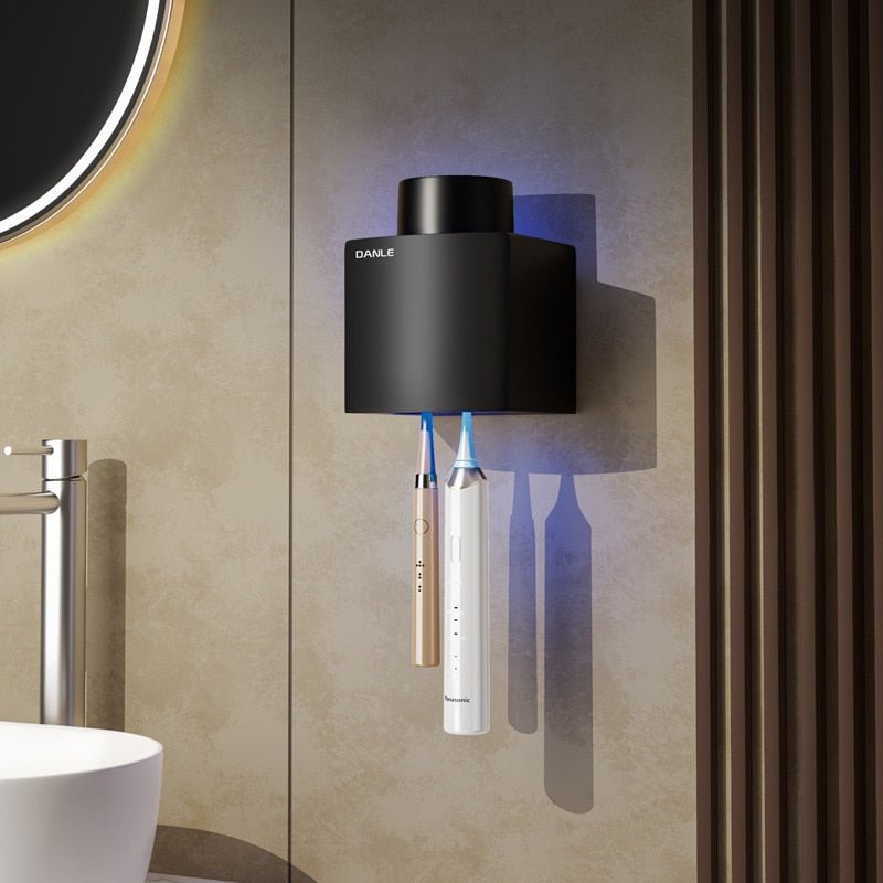 DANLE Multi-Functional Smart UV Toothbrush Sterilizer Single Cup Black