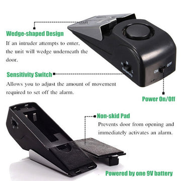 Intelligent Door-Stop Alarm 125dB
