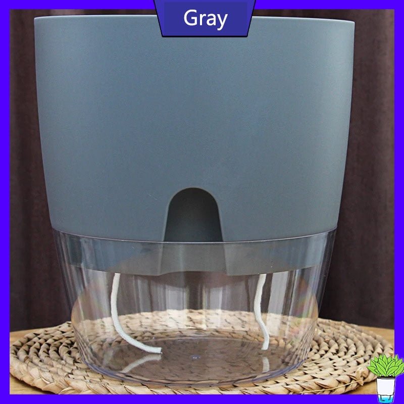 Self Watering Planter Gray