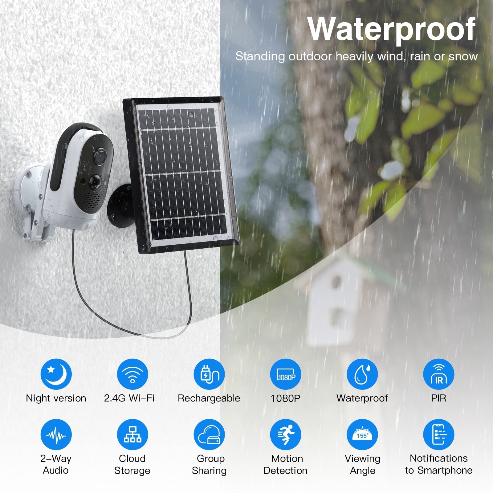 Smart Solar Security Surveillance Camera