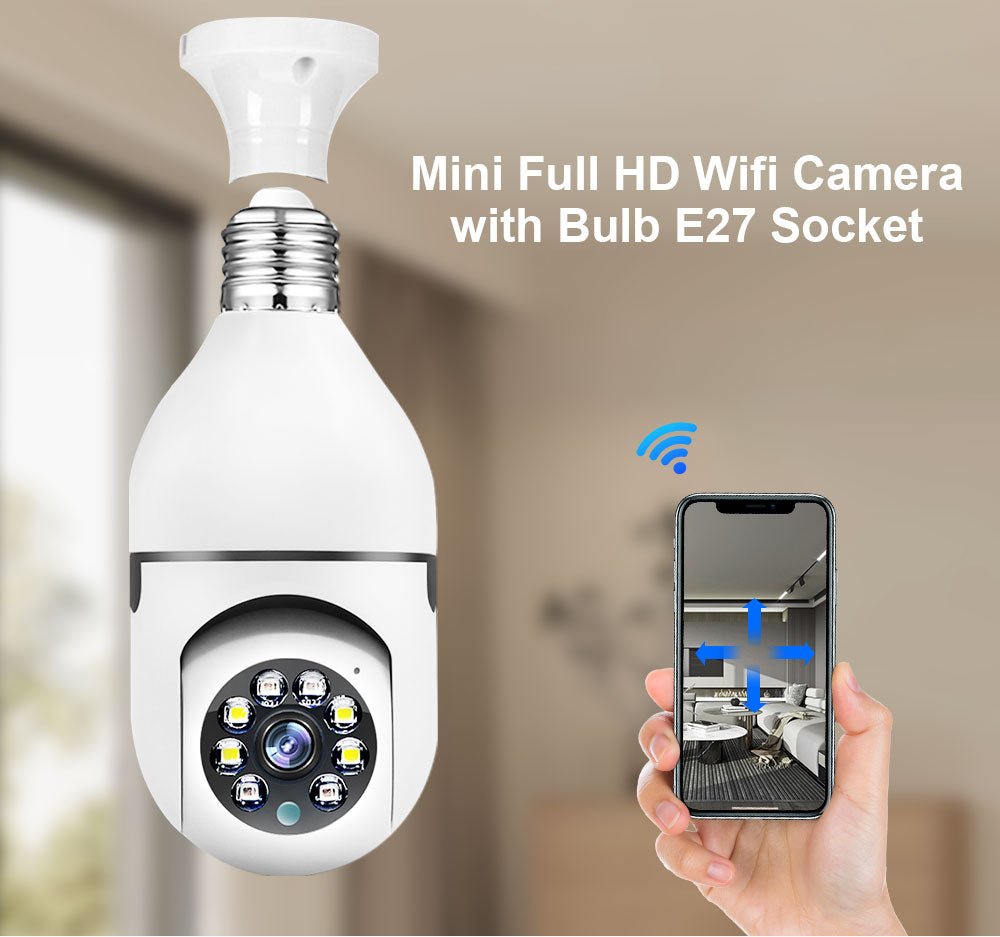 SmartCam 5MP PTZ E27 Light Bulb Surveillance Camera