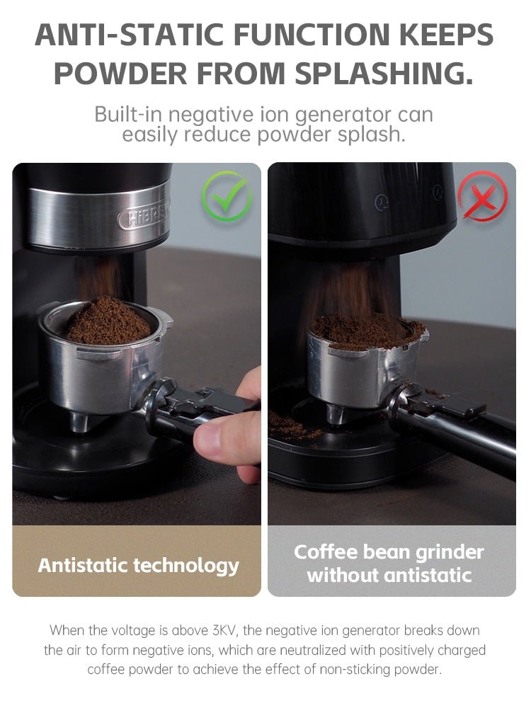 Automatic Burr Mill Electric Coffee Grinder 34 Gears - Home Smartway