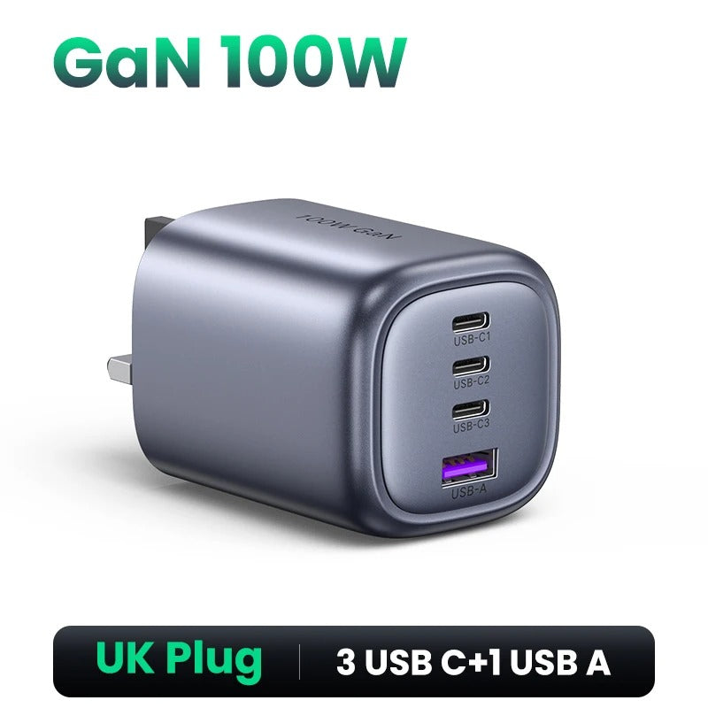 UGreen USB Fast Charging Charger 100W UK GaN 100W