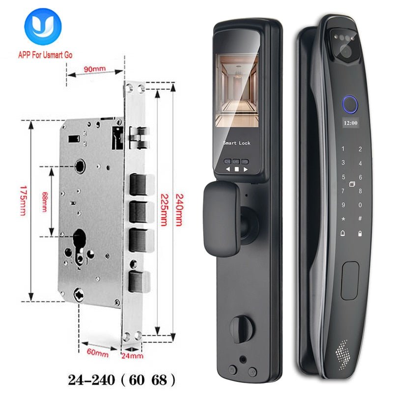 3D Biometric Intelligent Smart Door Lock Security with Camera CS7(6068-S)