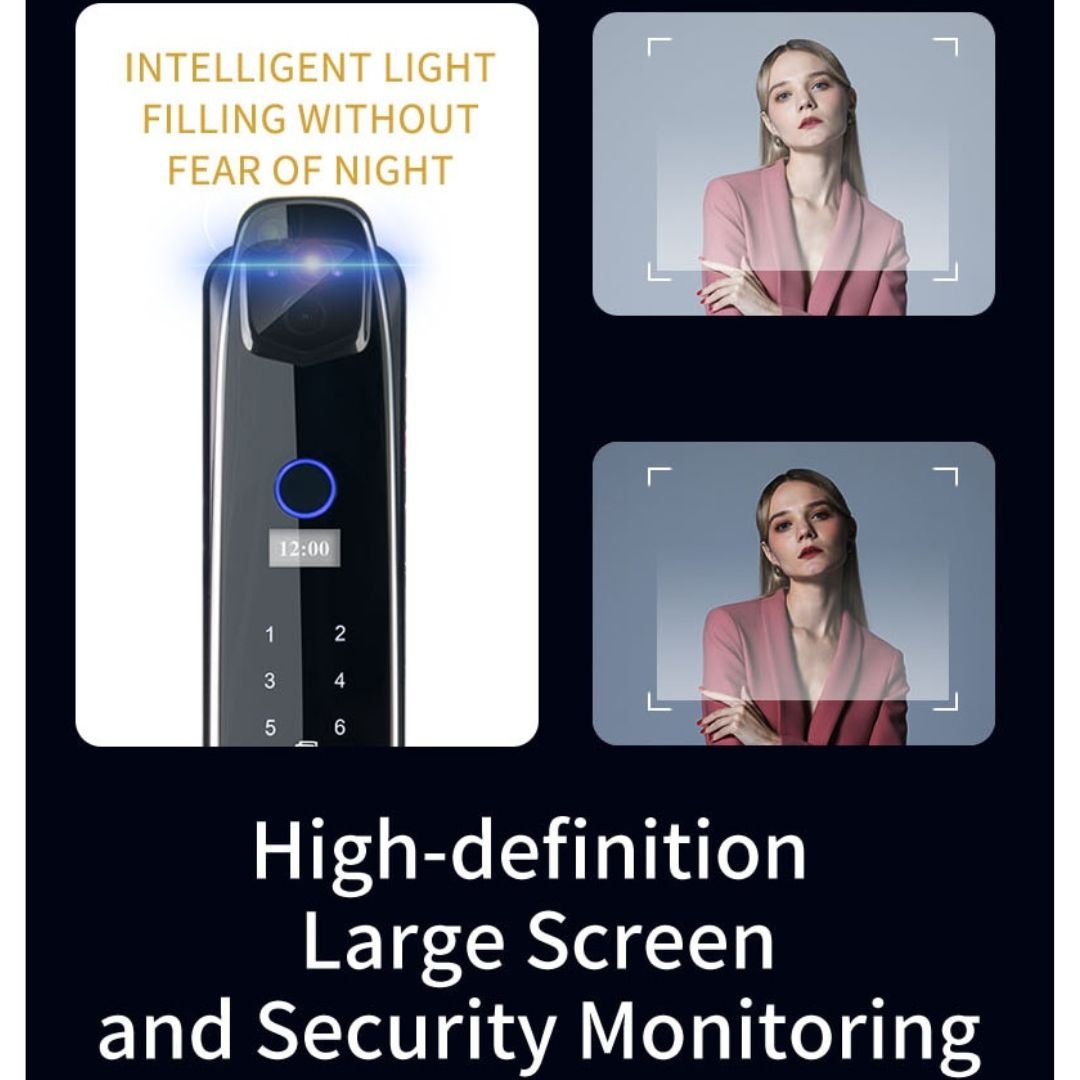 3D Biometric Intelligent Smart Door Lock Security with Camera