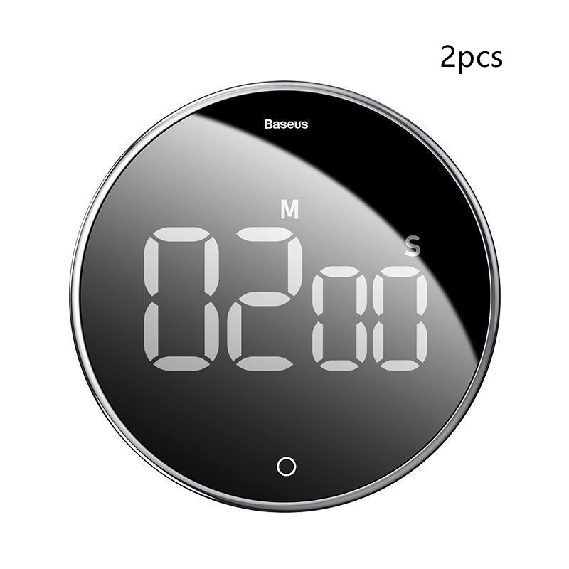BASEUS Magnetic Digital Timer Black 2pcs