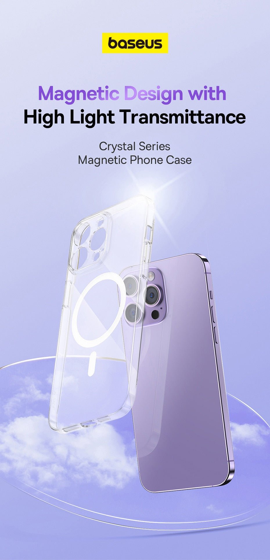 Crystal Case for MagSafe Magnetic Charging (iPhone)