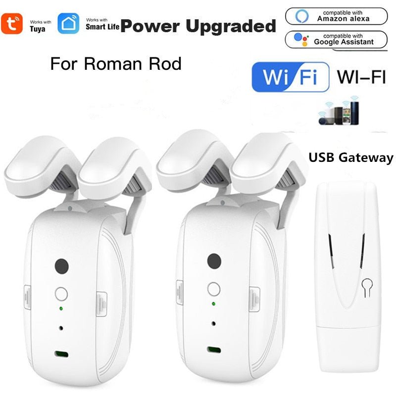 Curtain Smart Control Bot (New Upgraded Power Version) New WIFI Rod 2PC