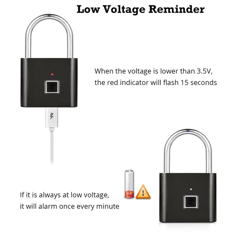 Fingerprint Smart Lock Padlock