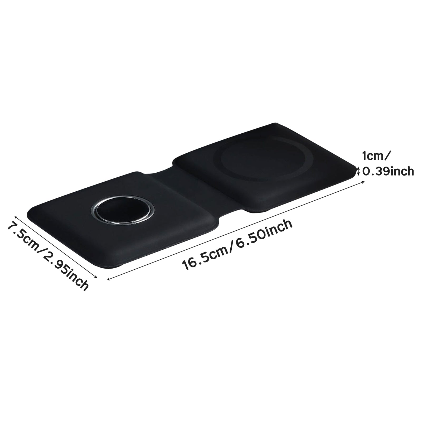 Foldable Double Wireless Fast Charger Pad