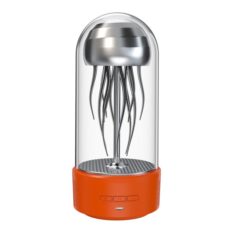 Jellyfish Colorful Flashing Lamp Bluetooth Speaker Orange USB