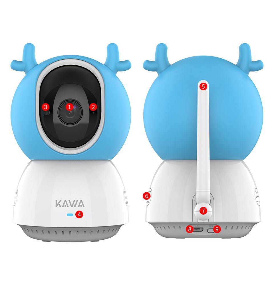 KAWA 5" Baby Monitor and Camera 720P HD (S6)