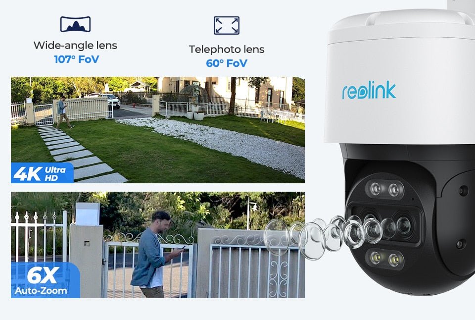 REOLINK TrackMix PoE & WiFi Dual Lens Security Camera 4K 8MP