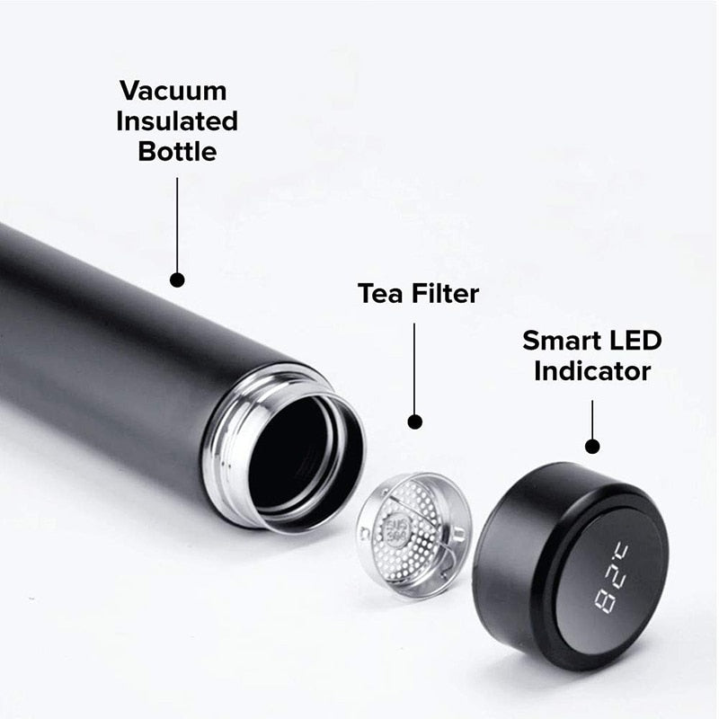 Smart Water Bottle with LED Temperature Display