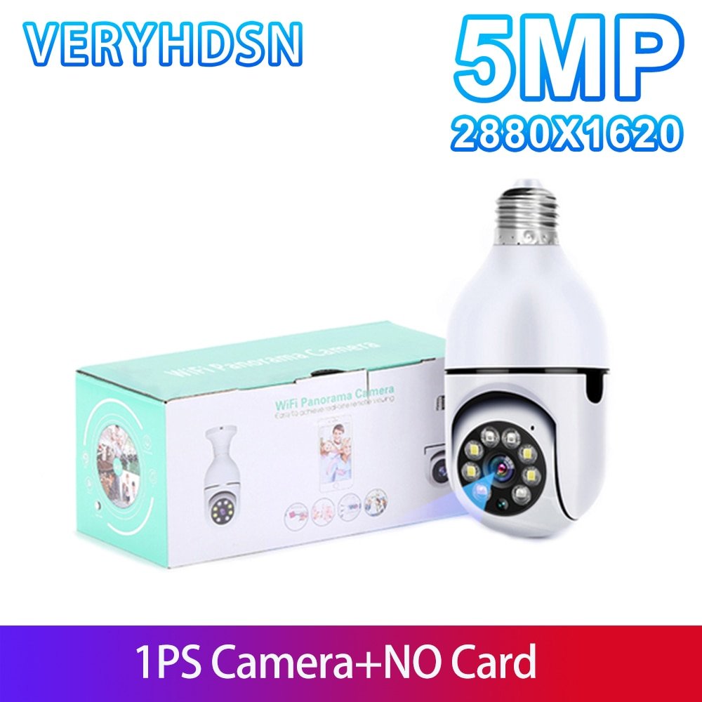 SmartCam 5MP PTZ E27 Light Bulb Surveillance Camera