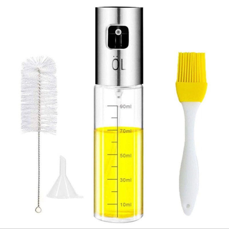 Stainless Steel Kitchen Cooking Oil Spray Bottle With scale Q1 set