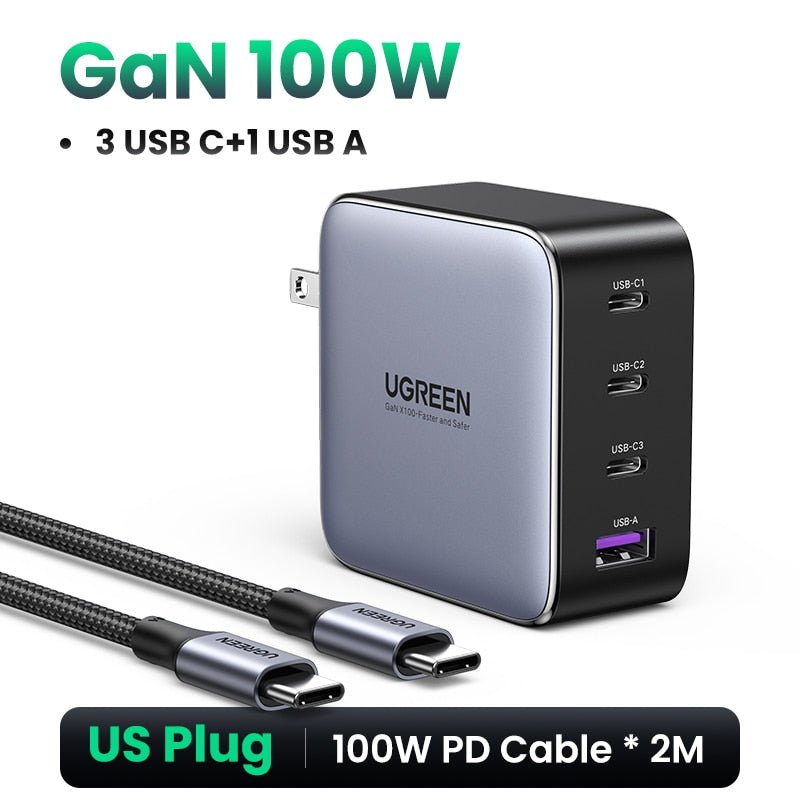 UGREEN 100W GaN USB Fast Charger Review  Macbook M1 / PD / iPad Fast  Charger (UK Type) 